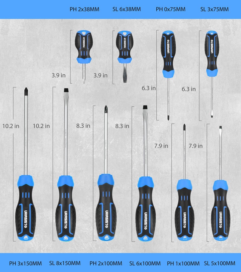 URASISTO 120-pieces Magnetic Screwdrivers Sets Includes Sockets  Slotted  Phillips  Hex  Torx and Precision Screwdriver Set Tools for Men  Repair Home - Image 2